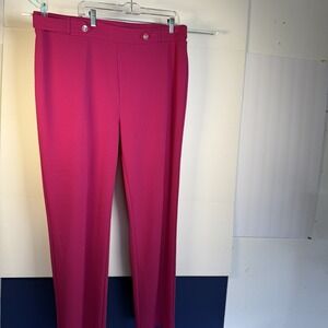 Women's size 20 W Pink Pants Gold Buttons Look Unworn New York Clothing NYCC